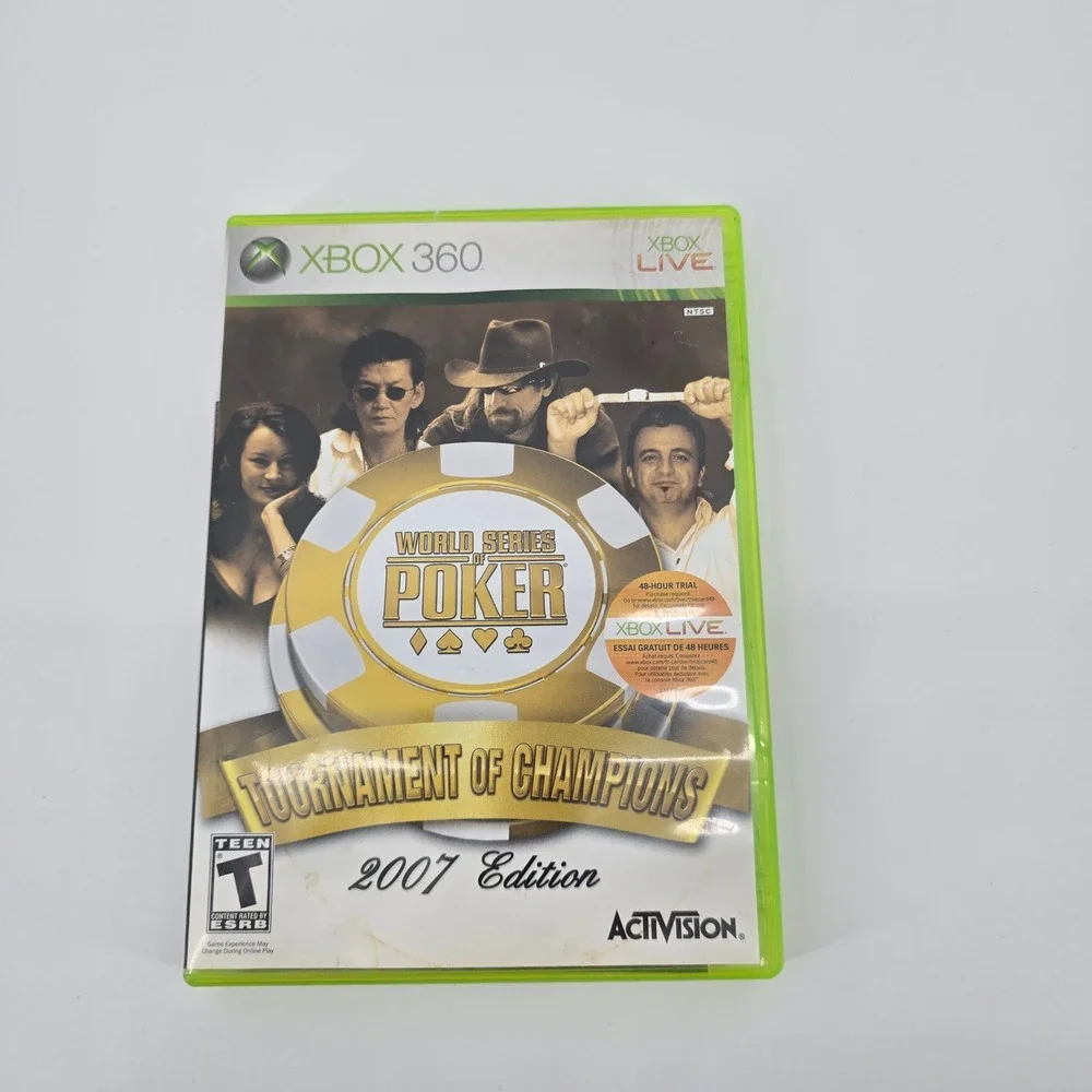 Activision World Series of Poker Tournament of Champions Xbox 360 Game 2007